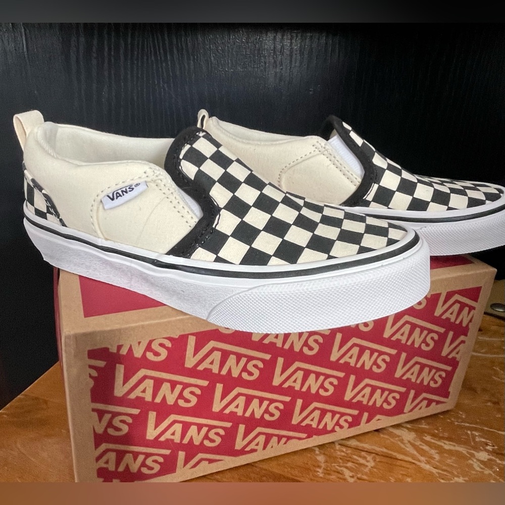 VANS checkered slip/on - Youth 12
